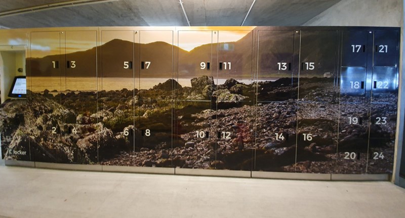Gallery Image Electronic storage lockers by Elocker - Wellington airport