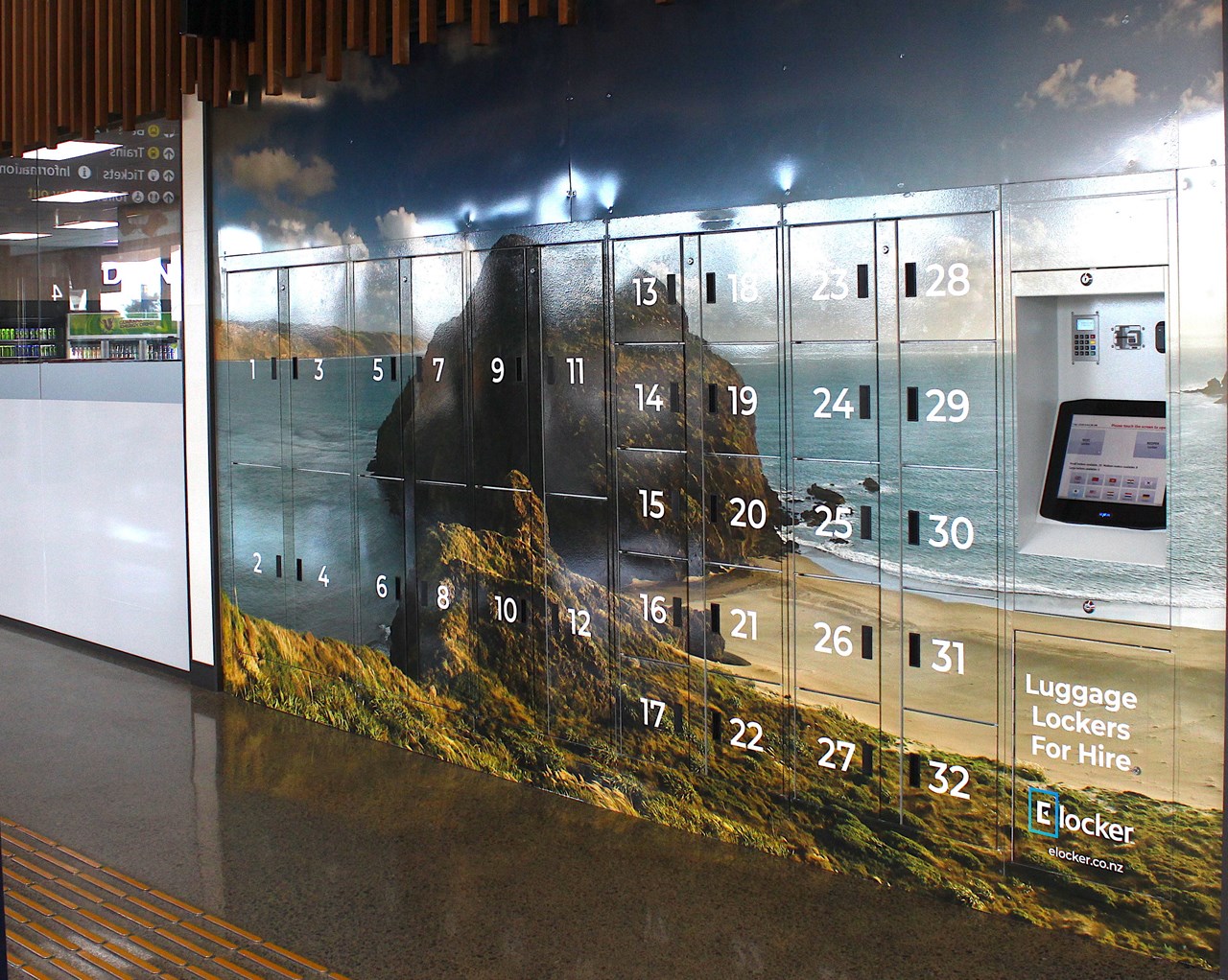 Elocker Electronic lockers at the new Manukau Bus Station Elocker